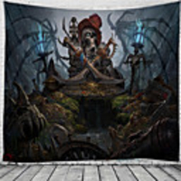 Classic Theme / Halloween Wall Decor 100% Polyester Classic / Psychedelic Wall Art,  150100 cm Decoration