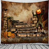Classic Theme / Halloween Wall Decor 100% Polyester Classic / Psychedelic Wall Art,  150100 cm Decoration