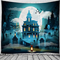 Classic Theme / Halloween Wall Decor 100% Polyester Classic / Psychedelic Wall Art,  150100 cm Decoration