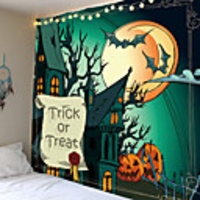 Classic Theme / Halloween Wall Decor 100% Polyester Classic / Psychedelic Wall Art,  150100 cm Decoration