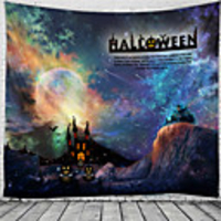 Classic Theme / Halloween Wall Decor 100% Polyester Classic / Psychedelic Wall Art,  150100 cm Decoration