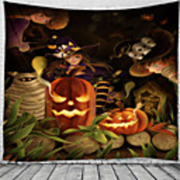 Classic Theme / Halloween Wall Decor 100% Polyester Classic / Psychedelic Wall Art,  150100 cm Decoration