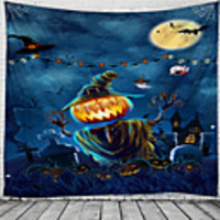 Classic Theme / Halloween Wall Decor 100% Polyester Classic / Psychedelic Wall Art,  150100 cm Decoration