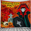 Classic Theme / Halloween Wall Decor 100% Polyester Classic / Psychedelic Wall Art,  150100 cm Decoration