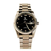 Classical Crystal Mechanical Luminous Watch with Calendar Black