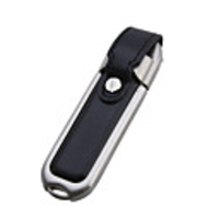Classy Leather and Steel USB 2.0 Jump/Flash Drive (2GB)