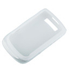 Clear Frosted TPU Skin Case for Blackberry 9800 White