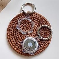 Clear Protective Case For Airtags Key Finder Cover Anti-lost Anti-Scratch Protective Sleeve Flower Pattern Soft Skin Cover For Apple Airtags Locator Tracker Accessories miniinthebox