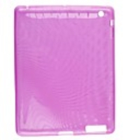 Clear Silion Case with Points Print for iPad2 (Purple)