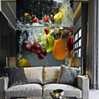 Clear water Fruit and Vegetable Suitable for TV Background Wall Wallpaper Murals Living Room Cafe Restaurant Bedroom Office XXXL(448280cm)