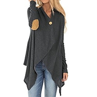 clearance cloak coat for women shawl wraps patchwork irregular outwear miniinthebox