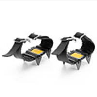 Climbing Protection Crampons Antiskid Portable Metalic Natural Rubber Camping / Hiking Camping / Hiking / Caving 2 pcs Black