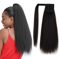 Clip In / On / Toupee chignons / Ponytails / Hair Piece Party / Classic / Hot Sale Synthetic Hair Hair Piece Hair Extension Dry / Matte 55cm Formal Evening / Sweet 16 / School miniinthebox