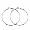 clip on big large fake hoop earrings for women teen girls non pierced no piercing ear fashion huggie hoops jewelry gifts (70mm silver)