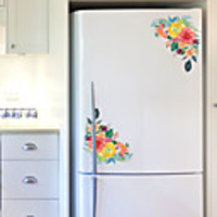 Closestool Sticker Refrigerator Sticker WallDecals Decor Vinyl DIY Green Tree Leaves Wall Stickers Removable Waterproof Wallpaper Decals Art Easy Peel Stick