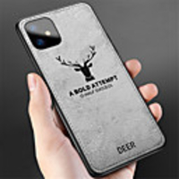 Cloth Fabric Deer Phone Case For iphone 11 Pro / iphone 11 Pro Max / iphone 11 Soft Silicone TPU Back Case For iphone XS Max XR XS X 8 Plus 8 7 Plus 7 6 Plus 6 Covers