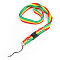 Cloth Neck Strap for Cell Phones and Gadgets (Red Yellow Green)