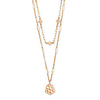 clove multi strand adjustable length necklace for women,  fashion jewelry,  14k rose gold-plated