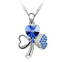 Clover Austrian Crystal Necklace