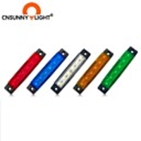 CNSUNNYLIGHT 1PCS 12V 24V 6 LED Tail Light Taillight Turn Signal Indicator Stop Lamp Rear Brake Light For Shop Truck Car Truck Trailer Caravan 5 Colors To Choice