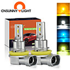 CNSUNNYLIGHT Car Fog Lights B1 2PCS H11/H8/H9 9005/HB3 9006/HB4 LED Bulb Auto Driving DRL Lamp White/Yellow 2400Lm Plugamp;Play 12V 24V 4 Kinds Of Color Ray