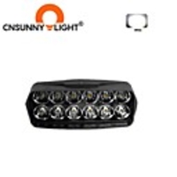 CNSUNNYLIGHT Motorcycle 12 LED Headlight Fog Light 15W 1 Color White Auto Bike Driving Work Spotlight Offroad Moto Lamp Accessories