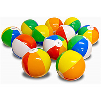 Coconut Float Rainbow Beach Ball 12 Pack - 12 Inch Inflatable Beach Balls for The Pool and Beach miniinthebox