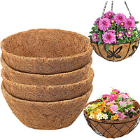 Coconut Liner Round Coconut Palm Cocoa Fiber Planting Basket with Hanging Basket Coco Liners 2PCS minimum miniinthebox