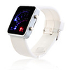 Color Band 29 Blue and Red LED Sector Pattern LED Wrist Watch