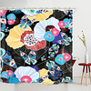 Color Leaf Butterfly Digital Printing Shower Curtain Shower Curtains Hooks Modern Polyester New Design