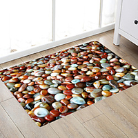 Color Pebbles Modern Bath Mats Nonwoven / Memory Foam Novelty Bathroom miniinthebox