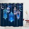 Color Pendant Digital Printing Shower Curtain Shower Curtains Hooks Modern Polyester New Design