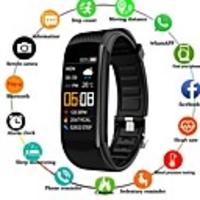 Color Screen Sports Silicone Pedometer Bracelet Heart Rate Health Monitoring Remote Control Selfie Smart Bracelet