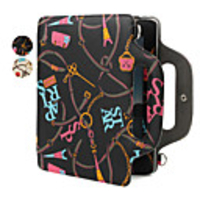 Colored Pattern PU Leather Bag for iPad 2