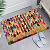 Colored Pencil Tip Digital Printing Floor Mat Modern Bath Mats Nonwoven Memory Foam Novelty Bathroom