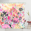 Colorful 3D Vegetation Digital Printing Shower Curtain Shower Curtains Hooks Modern Polyester New Design