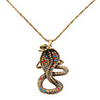 Colorful Crystal Cobra Necklace