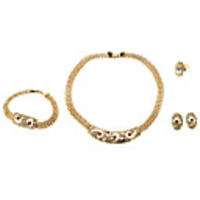 Colorful Flok Style Jewelry Set