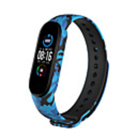 Colorful Flowers for Xiaomi Band 5 Replacement Bracelet Sport Band Silicone Wrist Strap