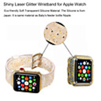 Colorful Glitter Soft Silicone Sport Band for Apple Watch Band 38/40mm 42/44mm Apple Watch Series 6 SE 5 4 3 2 1