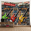 Colorful Guitar Digital Printed Tapestry Decor Wall Art Tablecloths Bedspread Picnic Blanket Beach Throw Tapestries Colorful Bedroom Hall Dorm Living Room Hanging