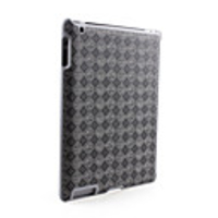 Colorful Half Hard Case for Ipad2(black)