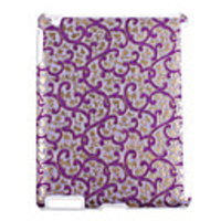 Colorful Half Hard Case for Ipad2(purple)