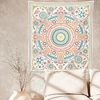 Colorful Mandala Wreath Print Tapestry 1pc miniinthebox