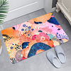 Colorful Marine Plants Digital Printing Floor Mat Modern Bath Mats Nonwoven / Memory Foam Novelty Bathroom