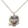 Colorful Owl Vintage Necklace