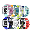 Colorful soft Silicone Sports Band 42/44mm/38/40mm Rubber Bracelet For Apple Watch 1 2 3 4 5 watch strap
