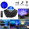 Colorful Starry Sky Projector Blueteeth USB Voice Control Music Player LED Night Light USB Charging Projection Lamp Kids Gift
