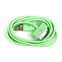 Colorful Sync and Charge Cable for iPad/iPad2/iPhone 4 - Green/100cm Length