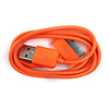 Colorful Sync and Charge Cable for iPad/iPad2/iPhone 4 - Orange/100cm Length